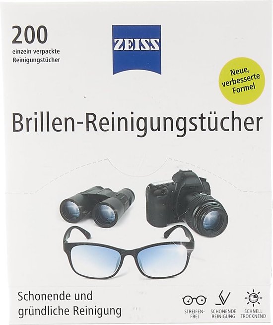 ZEISS - Lens Wipes - 200 Reinigingsdoekjes - Voordeelverpakking