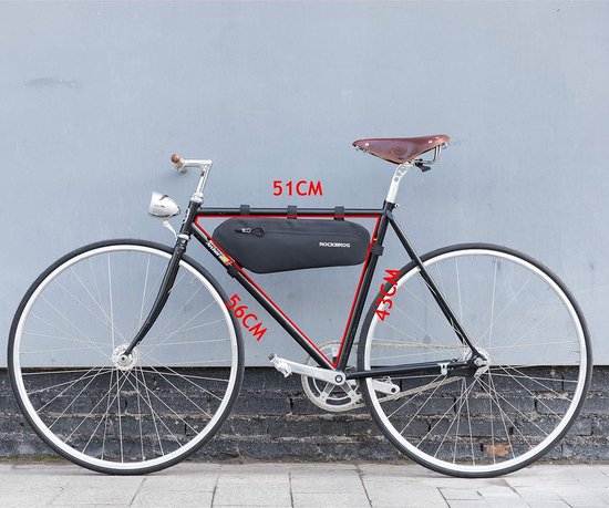 Fietstas Frame Waterdicht Duurzaam Driehoekstas ca. 3L Zwart van Fietstas — afbeelding 5