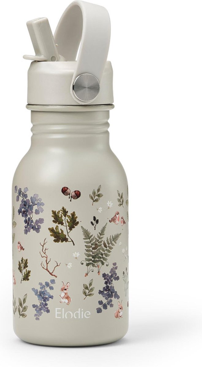 Goedkoopste Elodie Water Bottle - Waterflessen kinderen - Drinkfles met rietje - Drinkbeker - 350 ml - Fairytale Forest