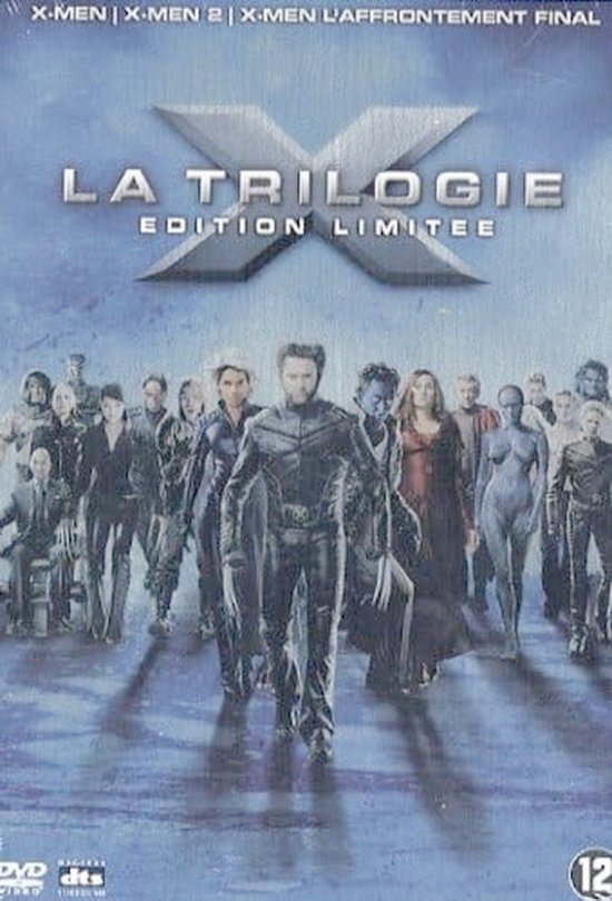 X-Men: La Trilogie, Limited Edition, met Wolverine op de voorgrond. De titel en 'DVD' logo's zijn zichtbaar.