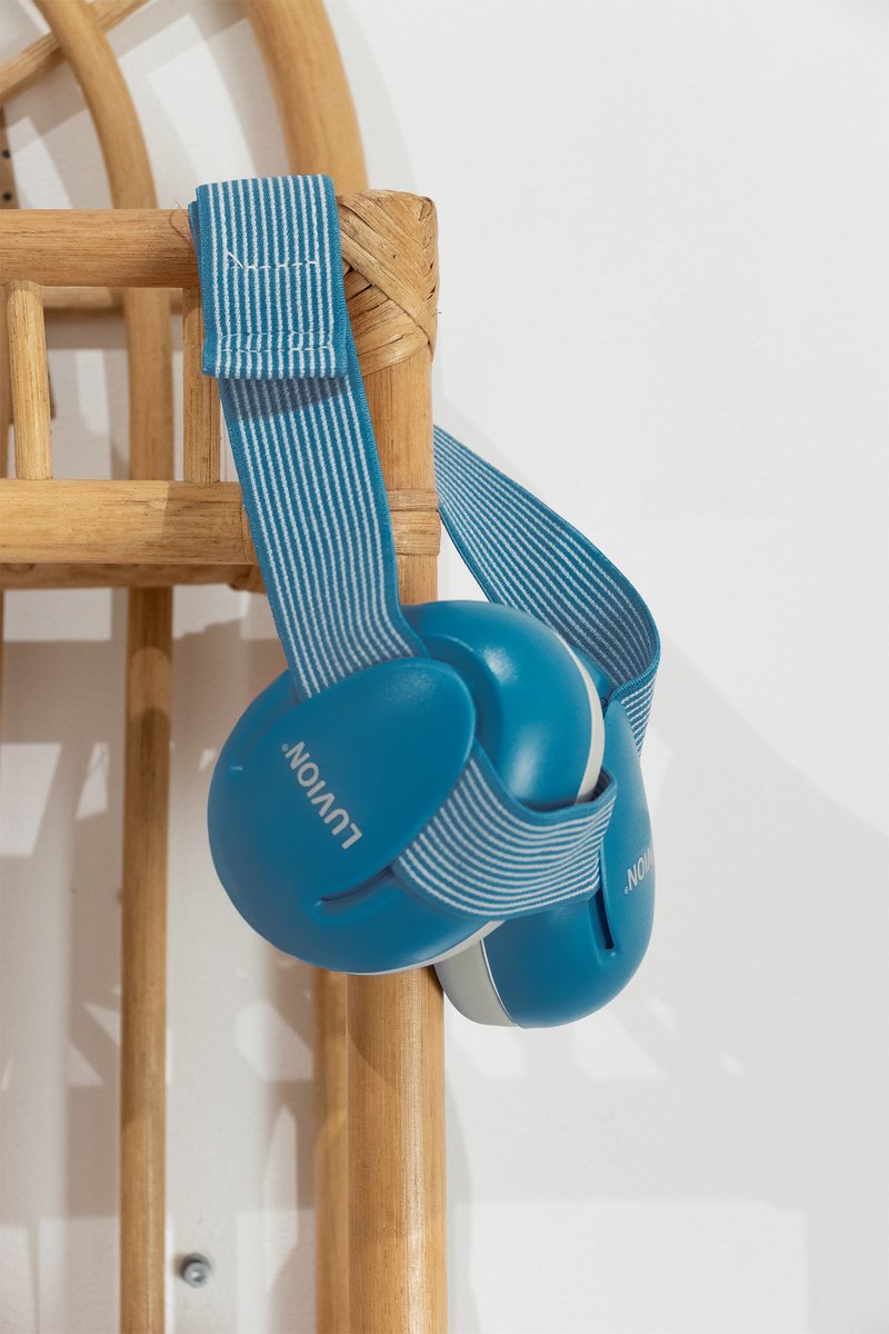 LUVION® Baby Gehoorbeschermer - Premium gehoorbescherming voor je baby - tot 3 jaar - Petrol Blue – foto 4