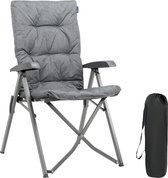 Bol.com TRVLMORE Campingstoel - Inclusief Draagtas - Comfortabele Vouwstoel - 150 kg draagvermogen - Kampeerstoel - Opbergvak - ... aanbieding