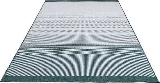Tapis Moderne Vert / Grijs / Beige - 160x230 cm - Poils ras - Tapis de Salon