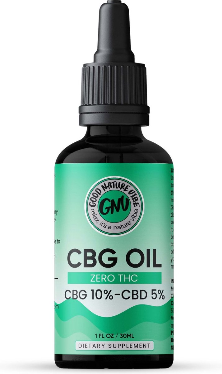 Goedkoopste CBG olie 10 - 100 Natuurlijke Cannabigerol olie met CBD - MCT olie voor optimale opname - Premium kwaliteit - smaakloos - Op basis van vezelhennep geen Cannabis - Vegan - Good nature vibe - 30ml per verpakking, 700 druppels