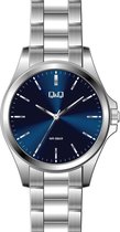 Q&Q heren horloge met blauwe wijzerplaat QB12J802