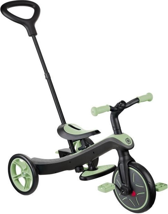 Tricycle evolutif EXPLORER 4 EN 1 GLOBBER Vert sauge Draisienne de 10 mois a 5. bol