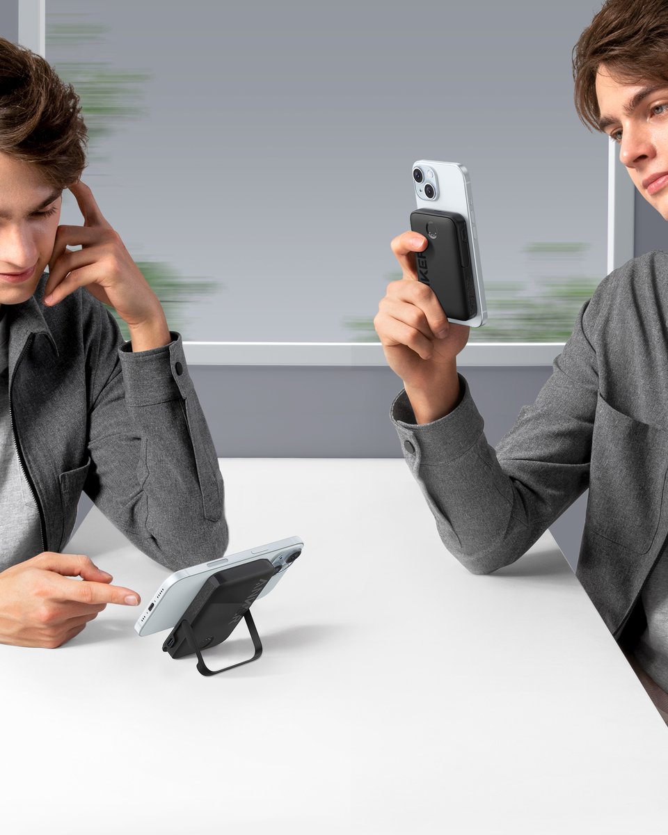 Anker 322 MagGo Powerbank 5000 mAh 7.5W Zwart - afbeelding 3