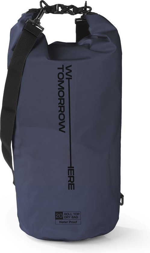 Where Tomorrow PVC dry bag Style 02 20L donkerblauw