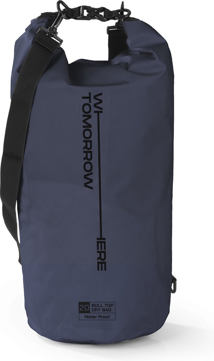 Where Tomorrow PVC dry bag Style 02 20L donkerblauw