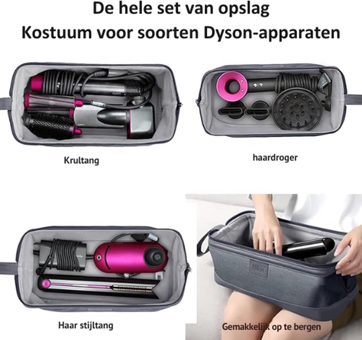 HICARRY Airwrap Tas grote reistas voor Airwrap haarstyler en