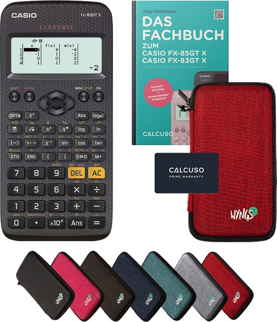 CALCUSO Standaardpakket zwart met Rekenmachine TI-30X Plus Mathprint (Duits