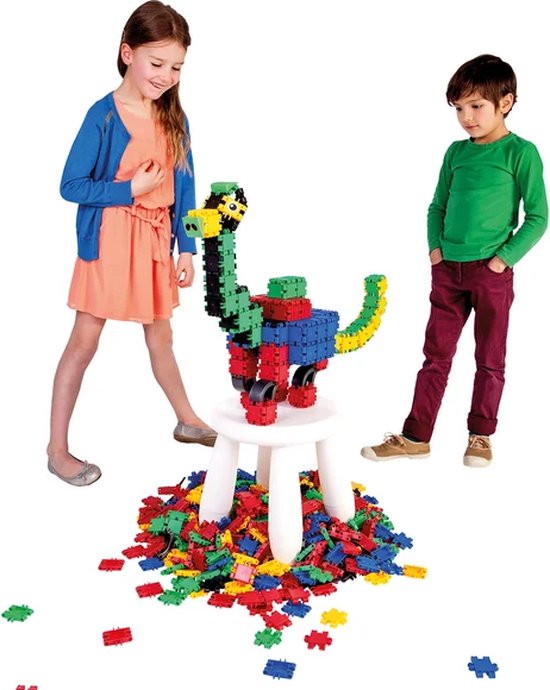 Clics bouwblokken– DUURZAAM SPEELGOED gemaakt van GERECYCLEERDE kunststof- bouwset 25 in 1 -  speelgoed 4,5,6,7,8 jaar jongens en meisjes- educatief speelgoed- Montessori speelgoed- constructie speelgoed