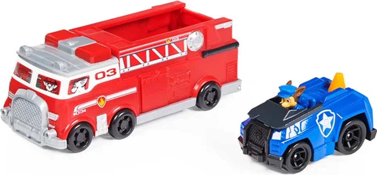 PAW Patrol True Metal Brandweerauto - Gegoten teamvoertuig met Chase-speelgoedvoertuig - schaal 1:55 — afbeelding 7