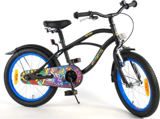 Batman Kinderfiets - Jongens - 18 inch - Zwart van Volare — afbeelding 4