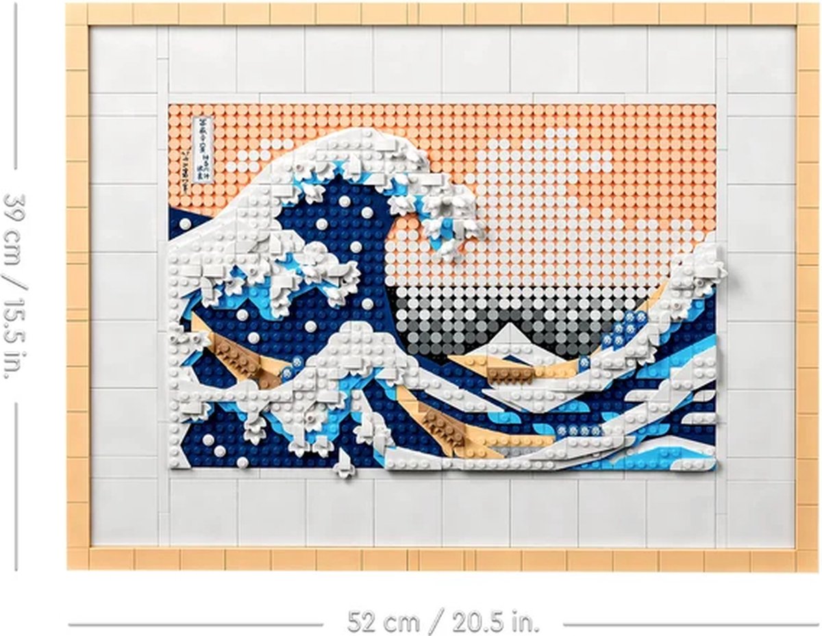 LEGO Art Hokusai – De grote golf, 3D Wanddecoratie Knutselpakket voor Volwassenen - 31208 — afbeelding 13