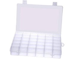 Pokemon verstelbare sieraden bead organizer box opslag container case 36 compartimenten transparant