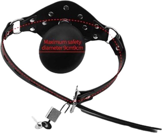 Foto: Luxe opblaasbare gag bal inclusief slot bdsm plug mond gag verstelbaar opblaasbare toys sm bdsm