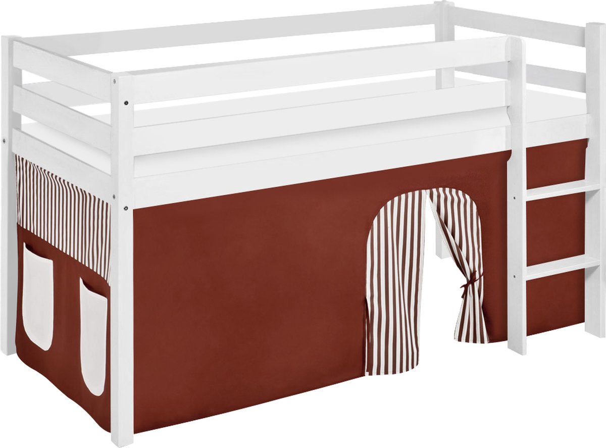 Halfhoogslaper Bruin-Beige met tent
