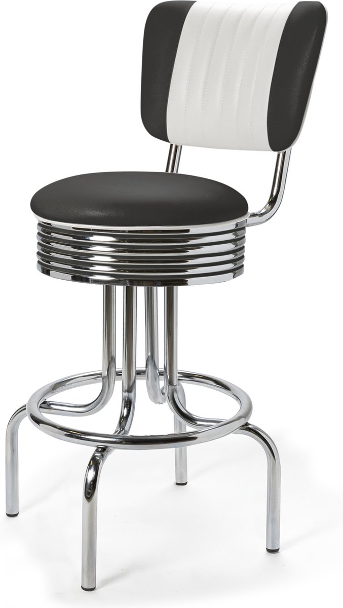 Bel Air Retro Barkruk BS-28-66-CB Zwart
