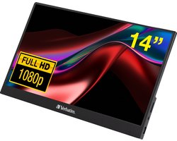 Verbatim PM-14 Portable Monitor 14" IPS FHD USB-C HDMI