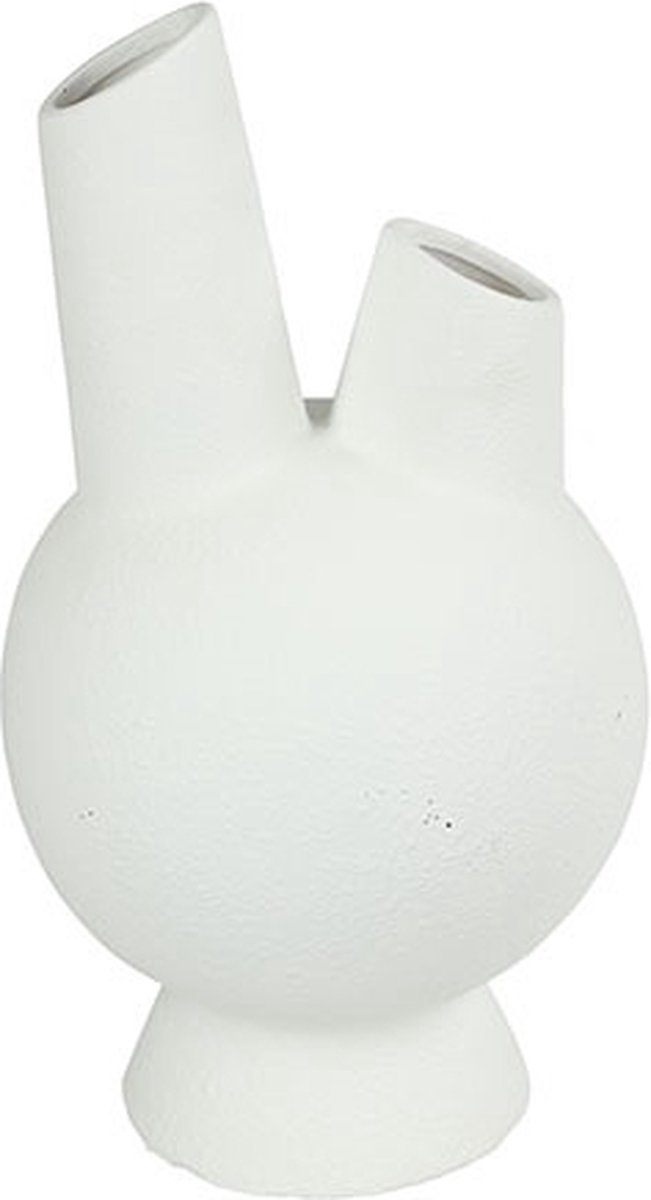 Countryfield Vaas Antonie aardew L24,5B24,5H43,5CM wit