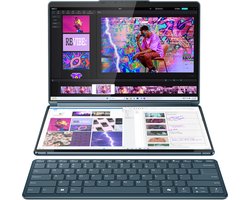 lenovo yoga book 9 13imu9 intel core ultra 7 155u hybride 2in1 338 cm 133 touchscreen 28k 32 gb lpddr5xsdram 1 tb ssd wifi 6e 80211ax windows 11 home engels blauwgroen
