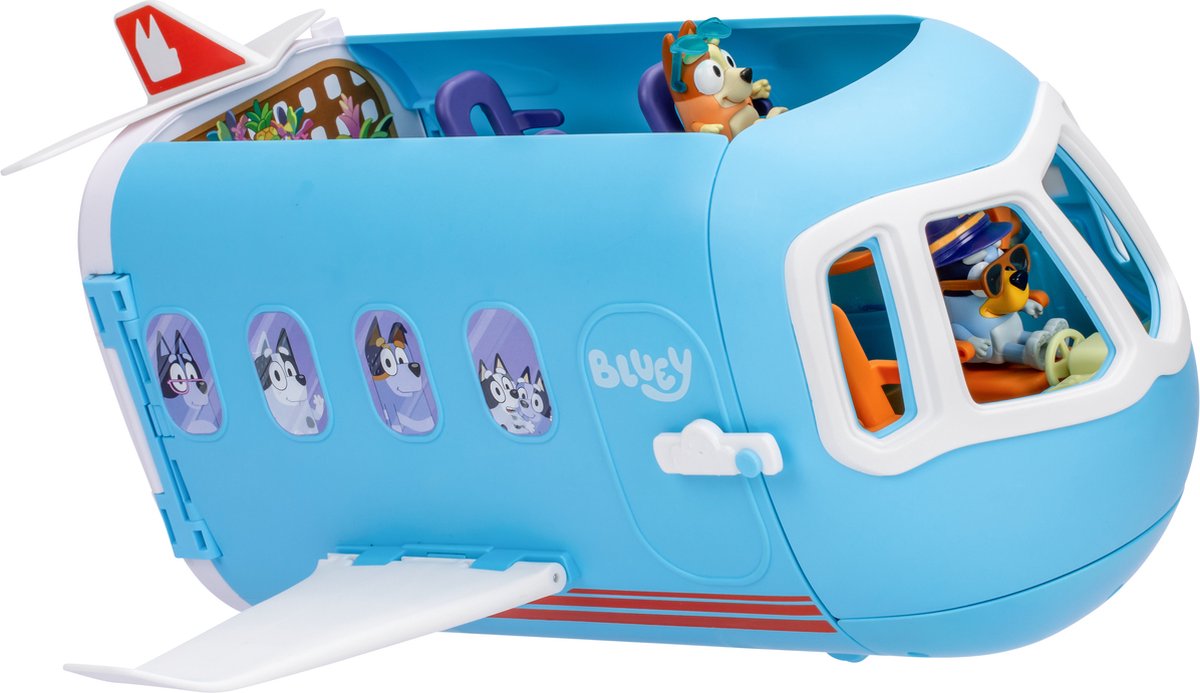 BLUEY - 3-in-1 vliegtuig, piloot en bingo gaan op vakantie en het BLUEY - 3-in-1 vliegtuig, piloot en bingo gaan op vakantie en het