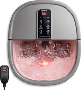 Bol.com RENPHO voetbadmassageapparaat - snelle verwarming - automatische massage - krachtige bubbeljets - Shiatsu-massagerollen ... aanbieding