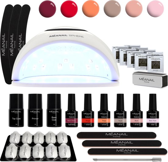 Méanail – Kit Sphère – Hema/Tpo vrij – Gellak – Led lamp 48w – Gellak starterspakket