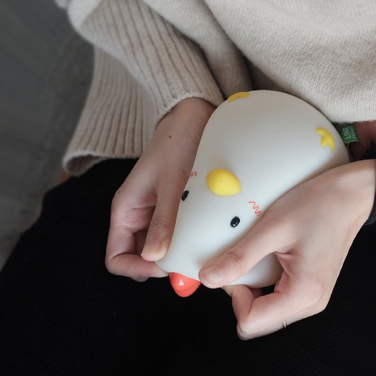 MUID Wakeup Chicken Lamp - Nachtlampje kinderen - Wekker - Siliconen - Dimlicht - Oplaadbaar van MUID — afbeelding 5