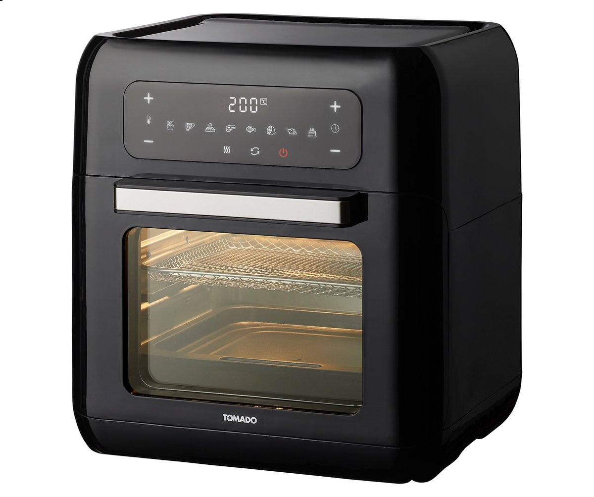 Tomado TAF1201B - Airfryer oven - Hetelucht friteuse - 12 liter - 8 programma's - PFAS vrij - 1500 watt - Zwart — afbeelding 7