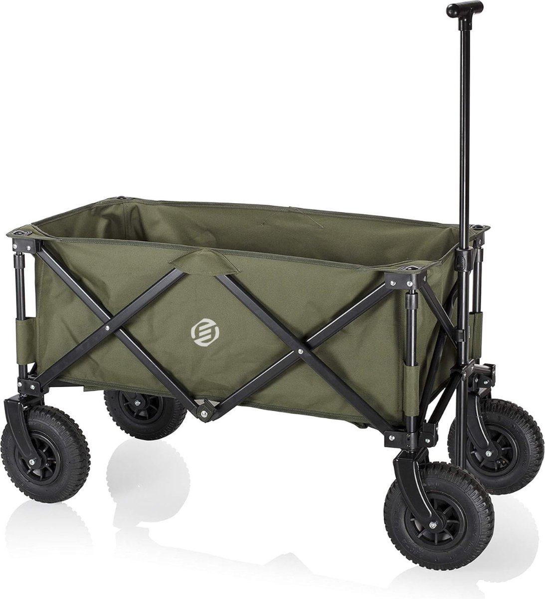 Equivera Bolderkar - Opvouwbare Bolderkar - Bolderwagen - Draaibare Wielen - Meerdere Standen - Strandkar