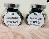 Bonbonnière avec texte : L'année scolaire est finie D'ROP merci Maître - cadeau maître - fin d'année scolaire. monsieur cadeau