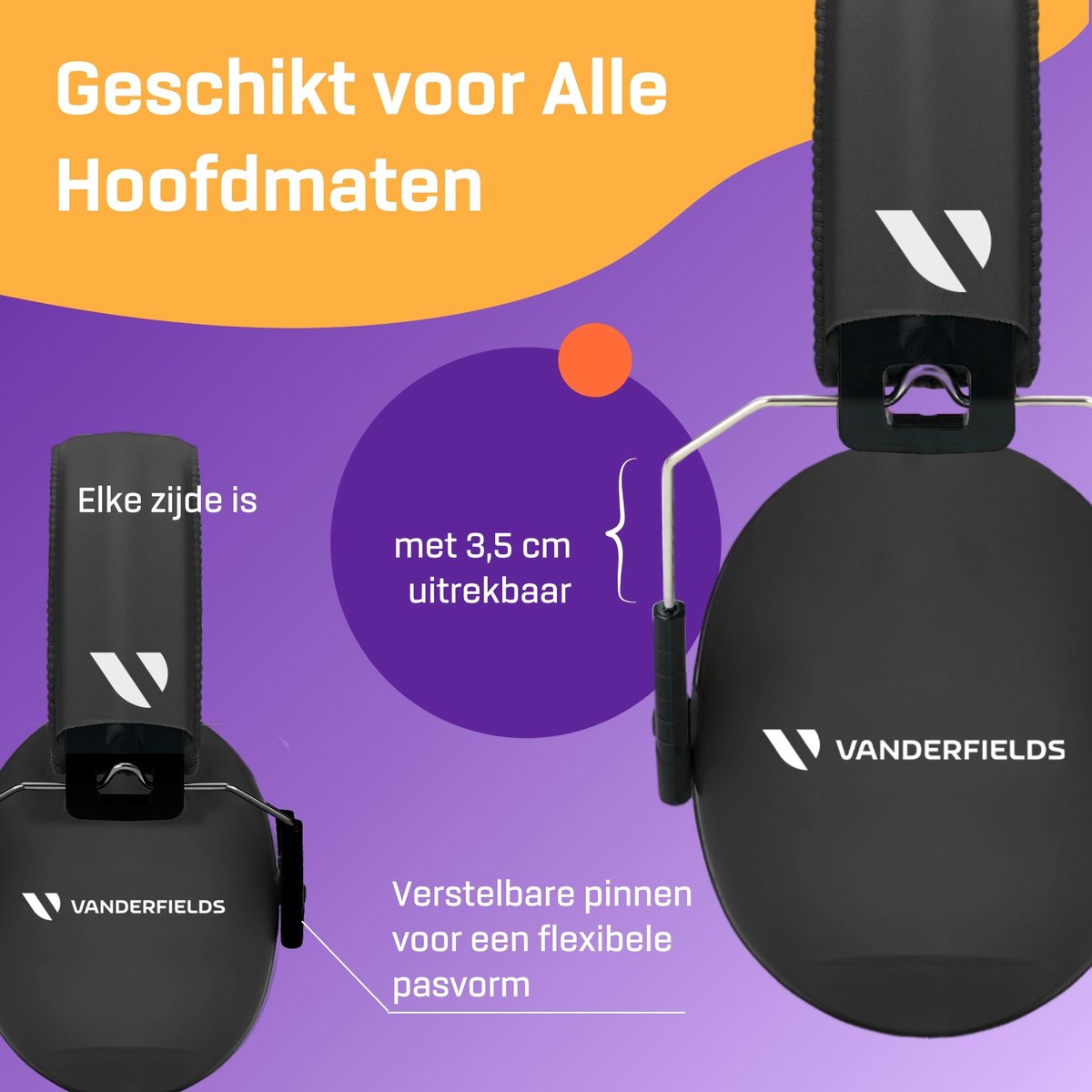 Gehoorbescherming Kind - Gehoorbeschermers Oorkappen Kinderen - 27dB - 3-16 jaar - Zwart - V-Zilla – foto 7