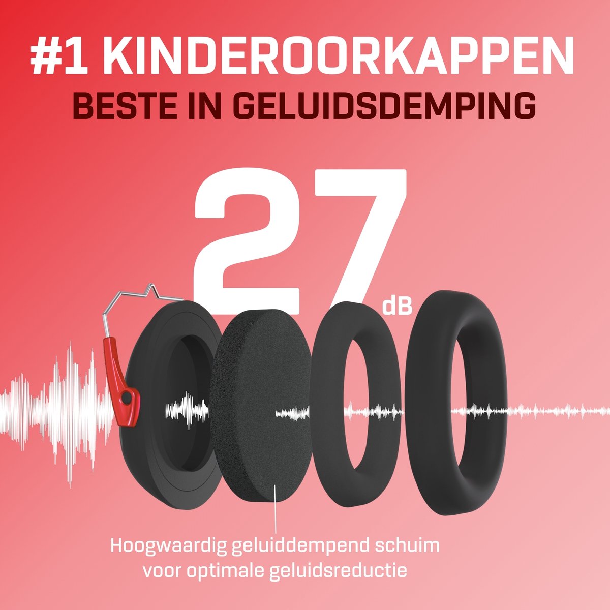 Gehoorbescherming Kind - Gehoorbeschermers Oorkappen Kinderen - 27dB - 3-16 jaar - Monstertruck - V-Zilla – foto 3