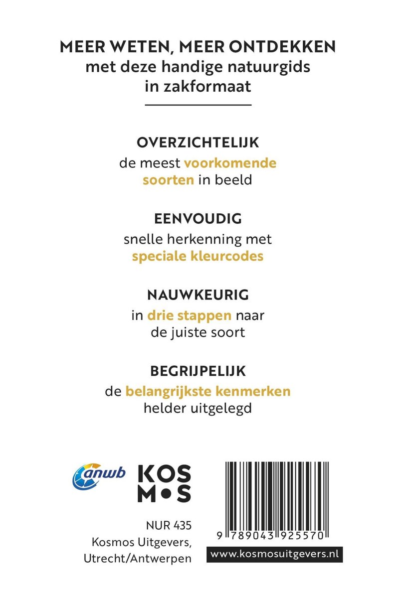 ANWB Basis Natuurgids - Vogels - back cover