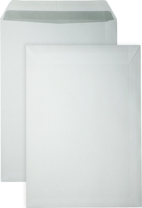 DULA - Enveloppes format A4 blanc - 229 x 324 MM - 50 pièces - Autocollant avec bande adhésive - 120 Grammes