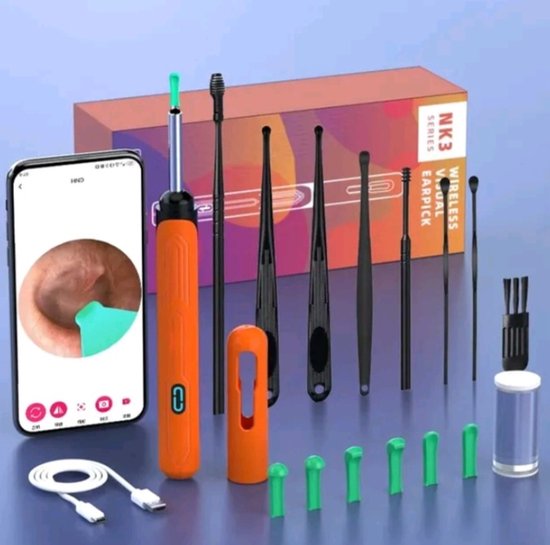 Elektronische otoscoop met tips voor oor- en neushygiëne SMART OTOGUARD MT4104