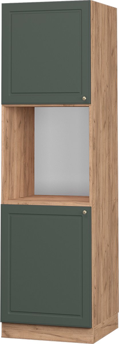 Vicco Fame-Line Ovenombouwkast – 60 cm open Groen-Goud Landhuis