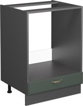 Ovenombouwkast Fame-Line Bordeauxrode hoogglans 60 cm Vicco