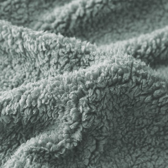 Eleganzzz Teddy Pluche Dekbedovertrek - Jade - Teddy Dekbedovertrek - Dekbedovertrek 140x200/220cm - Eenpersoons dekbedovertrekken