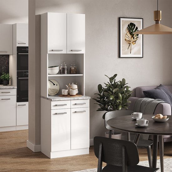Hangkast R-Line Antraciet Hoogglans 60 cm Vicco | Antraciet hoogglans/ antraciet | Wandkast 60 cm | 406673149112406