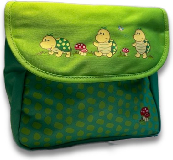 Schooltas - Kleine rugzak (26 x 22 x 10cm) peuters en kleuters - Teo & Too Schildpad incl. pennenzak
