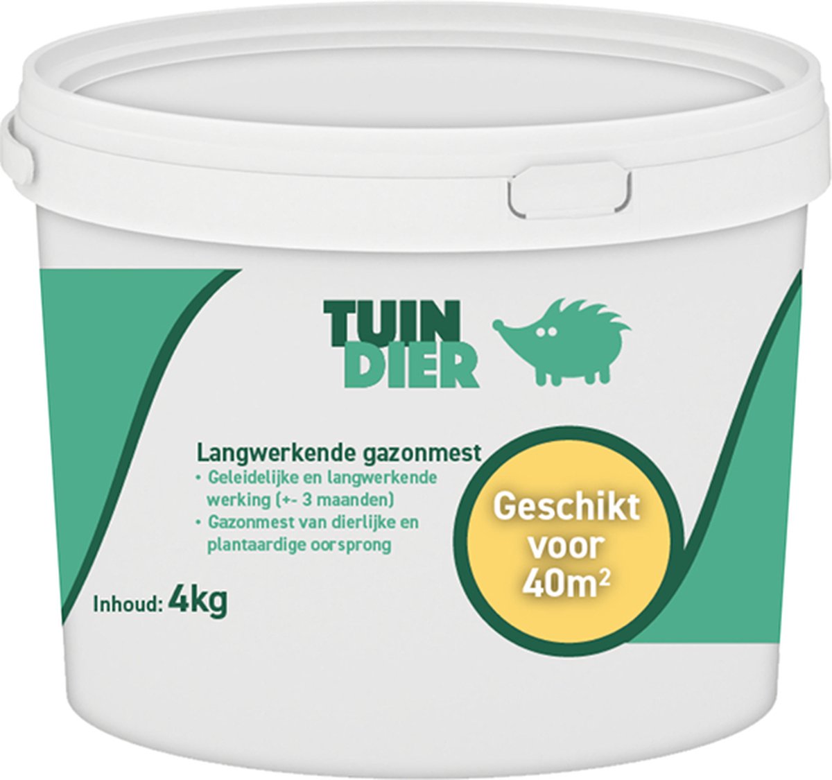 Langwerkende gazonmest | Tuin-Dier | Een langwerkende gazonmeststof voor het gazon | Biologische meststof | 4 kilogram | 4.000 gram