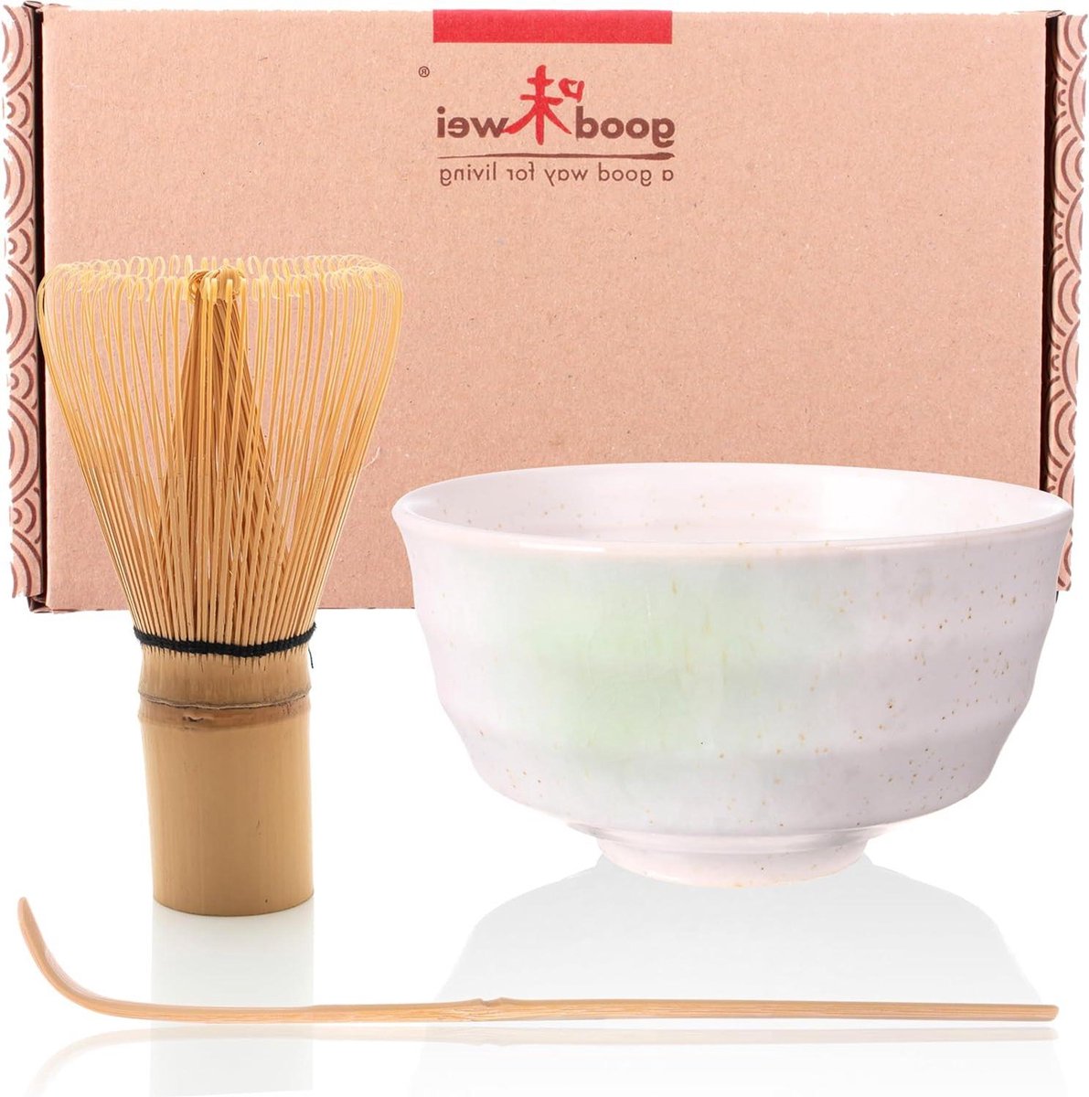 Japanse Matcha Theeceremonie Set - 3-delig Shiro