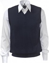 OLYMP heren spencer wol - V-hals - marine blauw -  Maat XXXXL