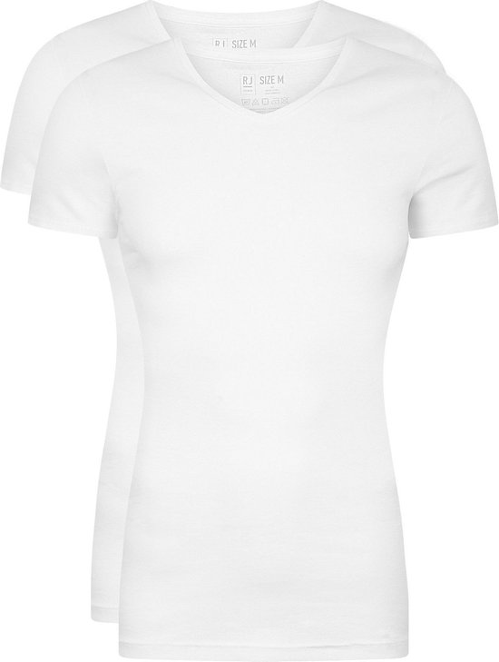 RJ Bodywear Everyday - Leeuwarden - 2-pack - T-shirt V-hals - rib