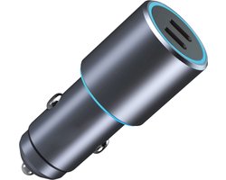 Autolader USB C 40W - Auto oplader USB - USB C autolader 2 poorten - Auto lader - Sigarettenaansteker USB oplader auto - Snellader