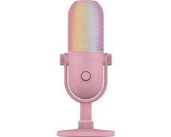 Razer Seiren V3 Chroma - USB Gaming Microfoon - Ruisonderdrukking - RGB - PC - Roze/Quartz