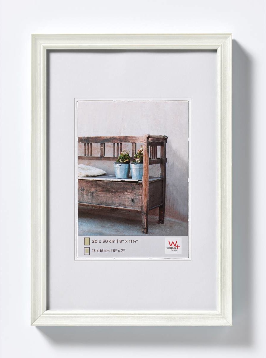 Walther Bench - Houten lijst - Fotoformaat 10x15 cm - Wit